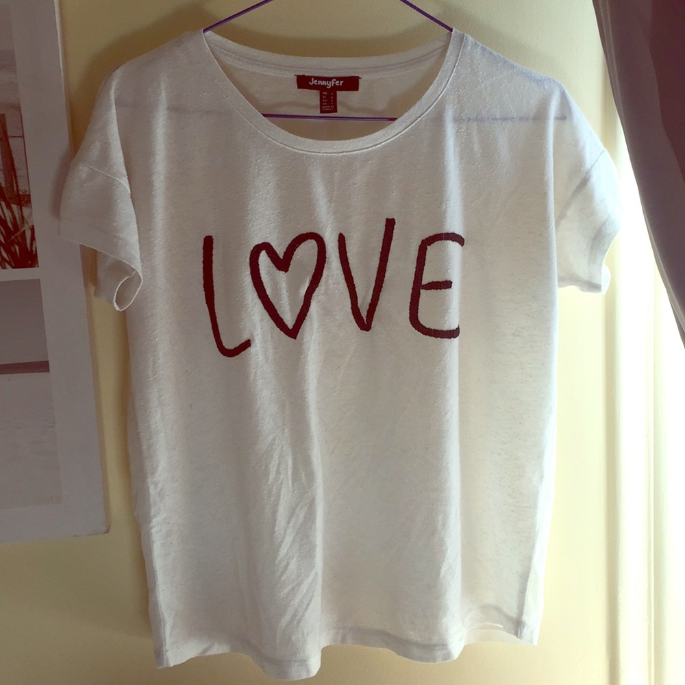 Love black and white top